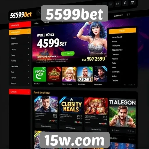 Análise da interface do usuário do site 5599bet
